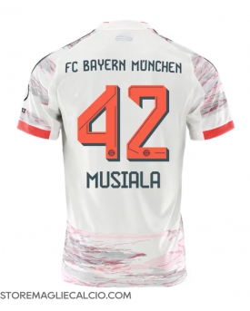 Bayern Munich Jamal Musiala #42 Maglia Gara Trasferta Repliche 2025-26